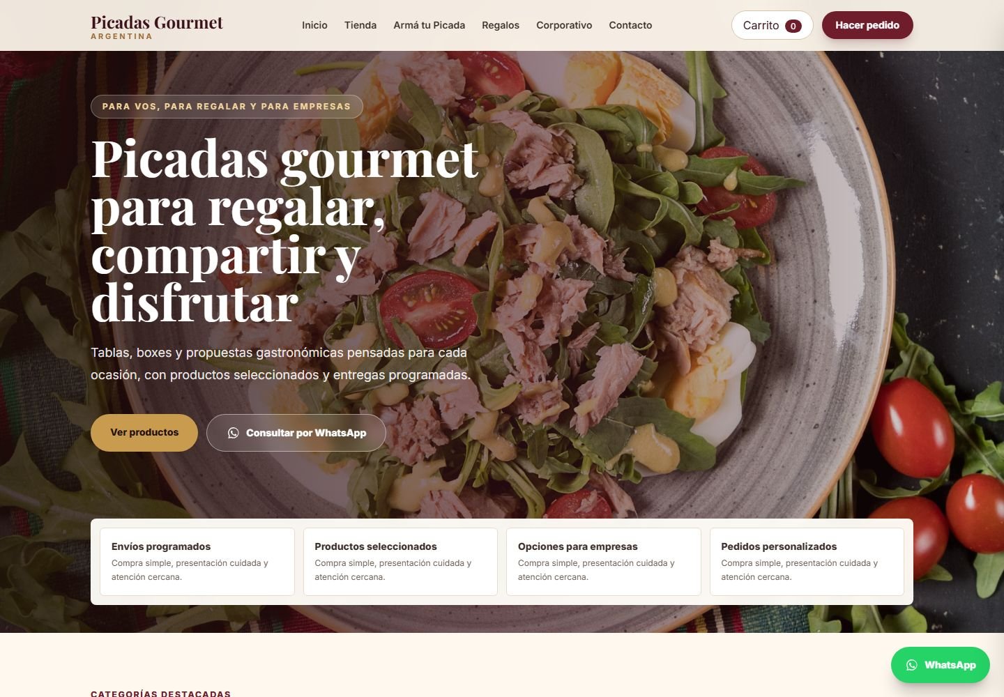 Preview de Picadas Gourmet