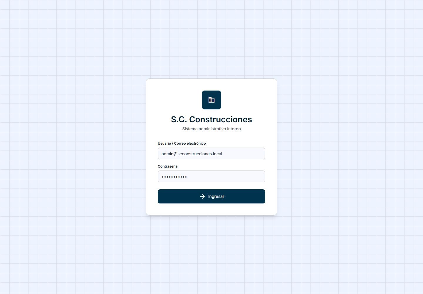 Preview de S.C. Construcciones Admin