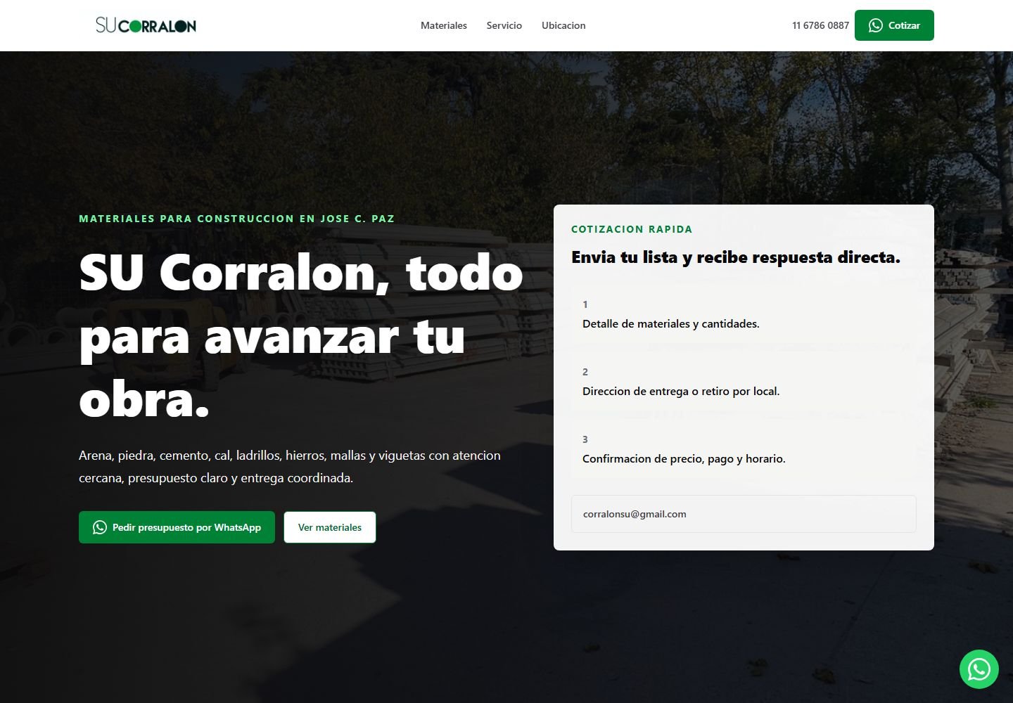 Preview de SU Corralón